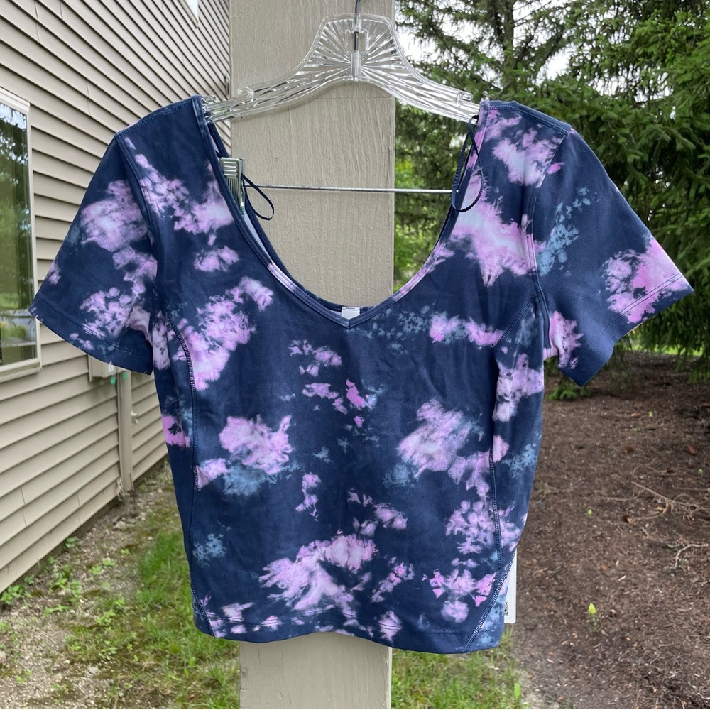 Lululemon Align T-Shirt Circulate Tie Dye Mineral Blue Multi Blue Purple…